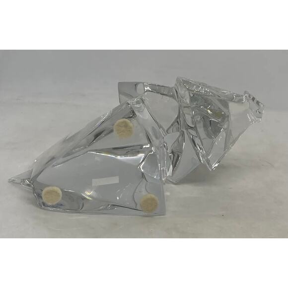 Late 20th Century Baccarat Crystal Large Orgami Elephant Figurine Red Box - Picture 8 of 13